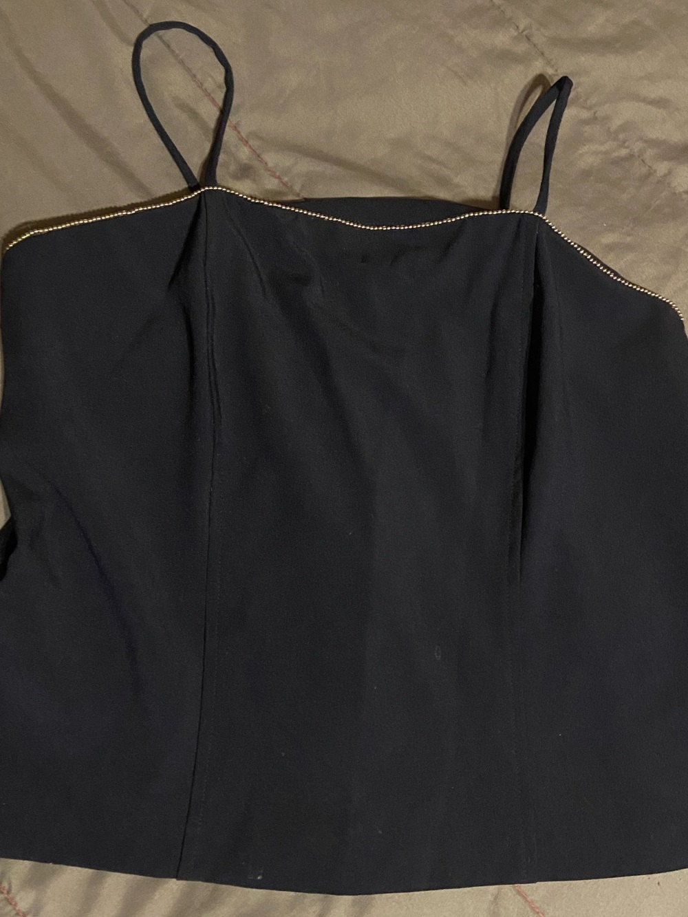 Navy Blue Dress Top